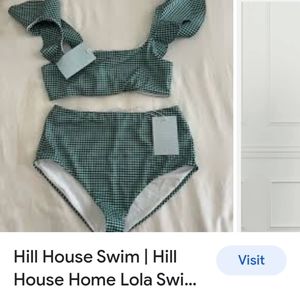 Hill House swim. Green. Size M